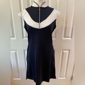 Daily Sports Navy/White Torcy Sleeveless Golf Dress Size M